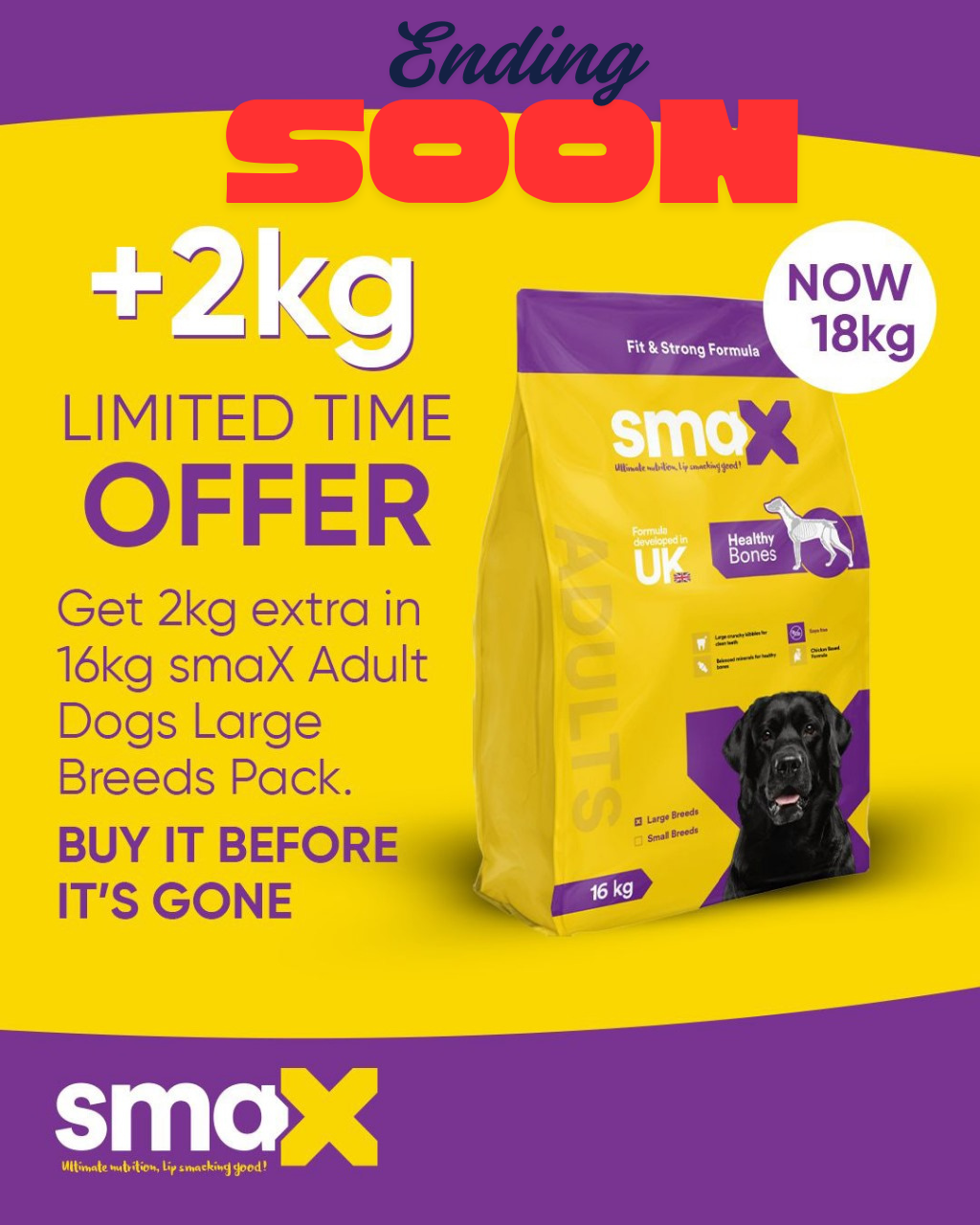 smaX Adult Dogs Large Breeds 16kg